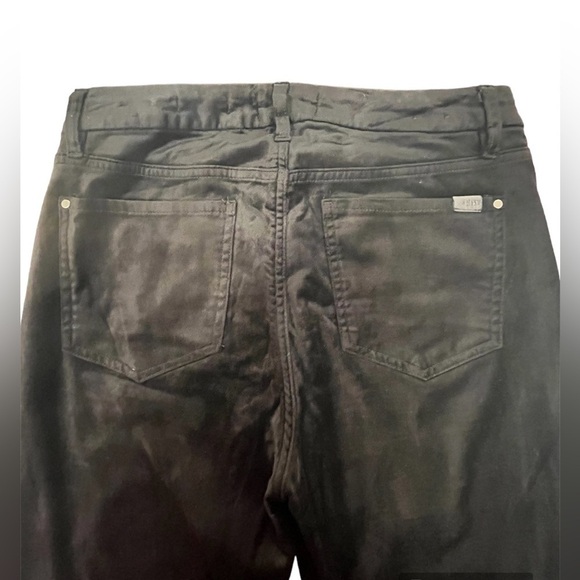JEN 7 by 7 FOR ALL MANKIND Velvet Ankle Skinny Pants Black Size 6 - Picture 7 of 10